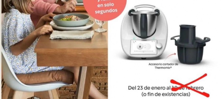 Ultimas unidades Thermomix con cortador