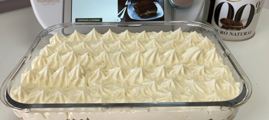 Tiramisú clásico higienizado