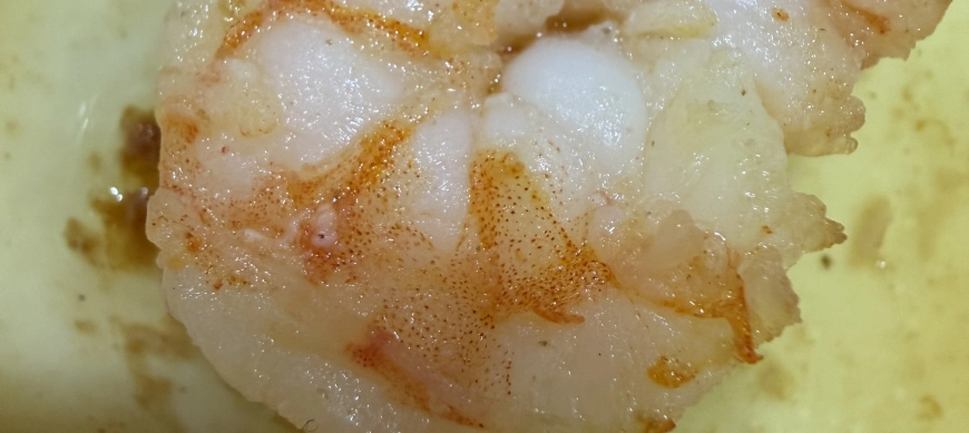 Langostinos en alta temperatura