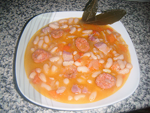 Judías Blancas Con Chorizo.