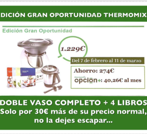 Thermomix® Ahorro de 247€, últimos días!!!!