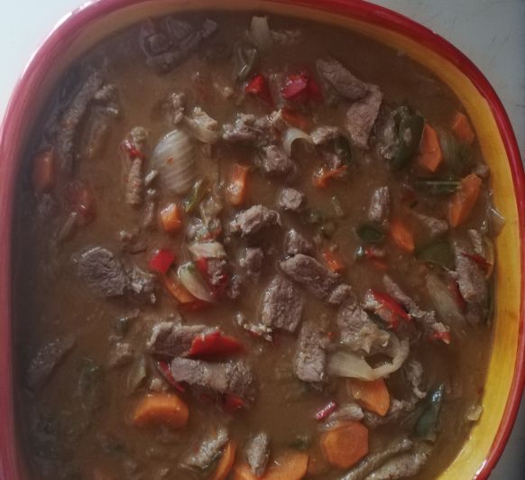 Ternera con salsa de ostras
