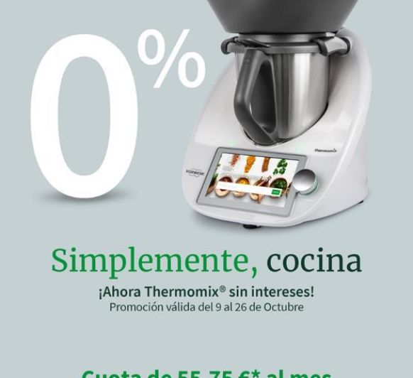 Thermomix® TM6 SIN INTERESES: APROVECHA LA OCASIÓN