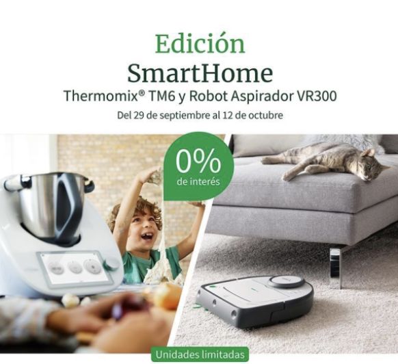 Thermomix® ️ Y ASPIRADOR JUNTOS AL 0%