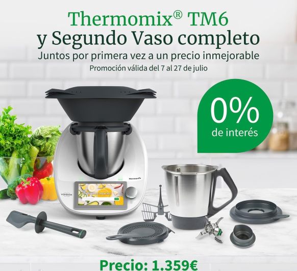 HOY FIN Thermomix® SIN INTERESES Y DOBLE VASO