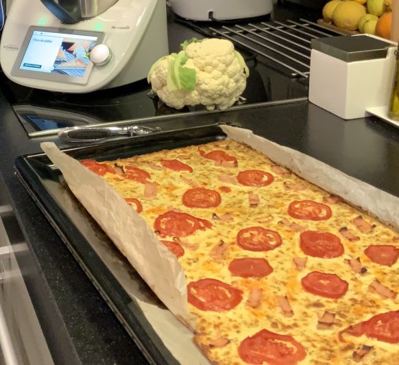 PIZZA DE COLIFLOR (sin gluten)