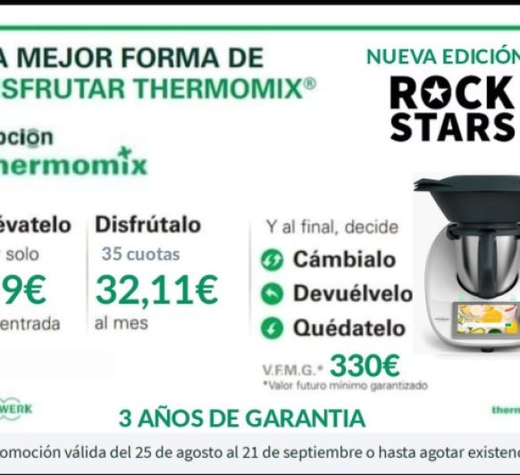 Thermomix® TM6 EDICIÓN ROCKSTARS, NO TE LA PIERDAS